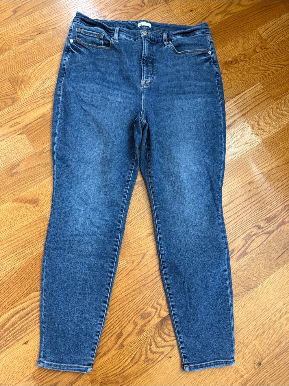 Good American Good Waist Skinny Jeans Indigo522 Size 18 High Rise